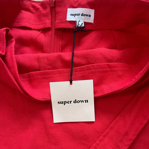 Red Super Down Skort - Picture 4 of 4